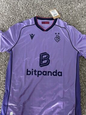 Macron Fc Basel Away Jersey Sz l 25/26 Switzerland Soccer